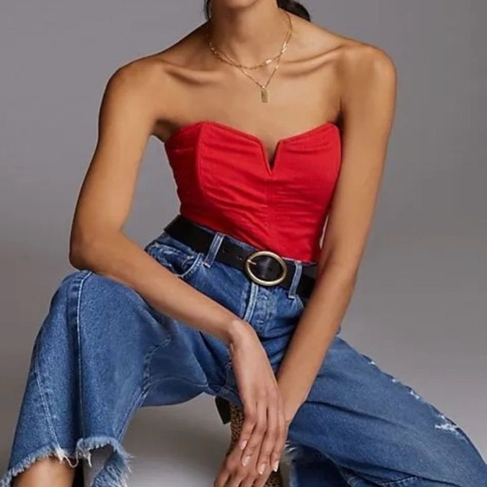 Anthropologie Strapless Top Bustier Corset New With Tag